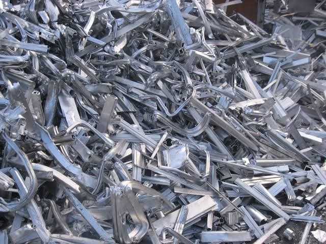 Aluminium scrap pile